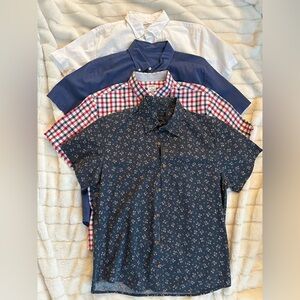 Bonobos & J. Crew Men’s Short Sleeve Button Up Shirt Bundle